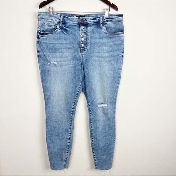 Kut From The Kloth Connie High Rise Ankle Skinny Dressed Jeans Size 18 - Picture 1 of 7
